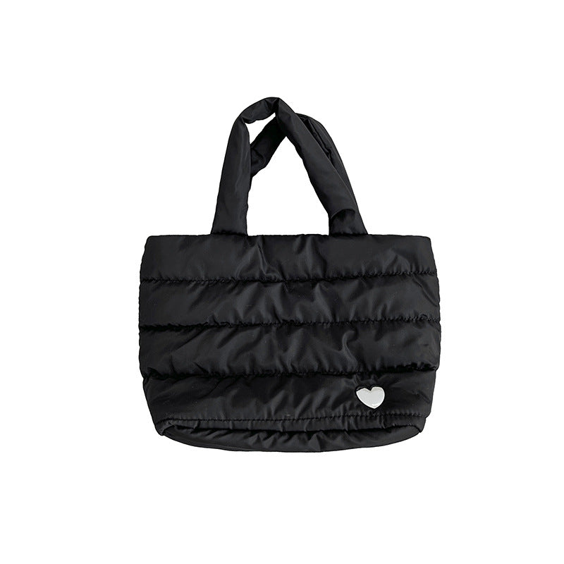 Wholesale Silver autumn and winter casual cotton clothes handbags